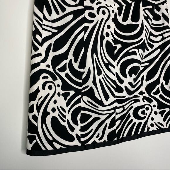 Etcetera Black Patterned Pencil Skirt with Zipper Detail 2 - Picture 3 of 6